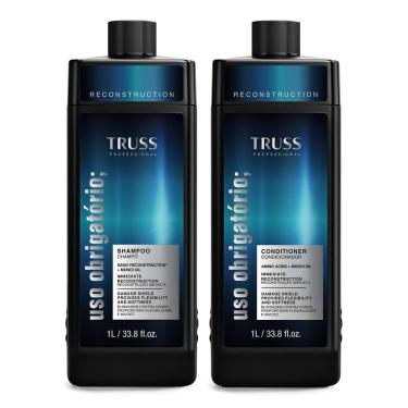 Imagem de Truss Uso Obrigatório Kit Shampoo Condicionador 1L