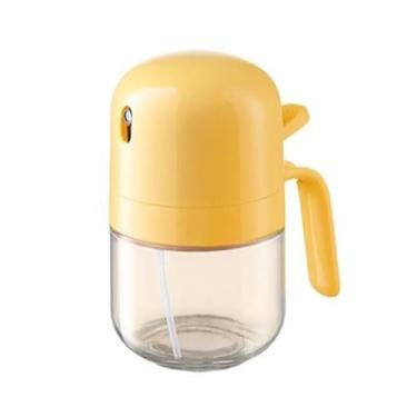 Imagem de Frasco de spray de óleo, dispensador de azeite de oliva sem vazamento, pulverizador preciso de um toque para cozinhar, churrasco, fritadeira a ar e salada (amarelo)