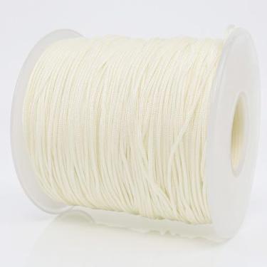 Imagem de Corda de nylon de 0,8 mm, corda de pulseira forte de 100 metros, cordão de nylon durável para fazer joias, pulseiras, miçangas, colares, trança de rabo, sinos de vento e artesanato