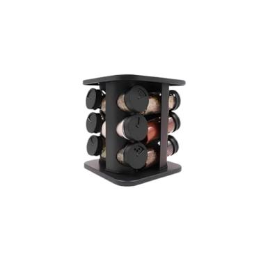 Imagem de Porta Condimentos Giratório Tempero Com 12 Potes De Vidro