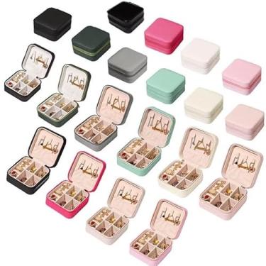 Imagem de Kit 8 a 25 Mini Porta Joia De Bolsa Para Viagem Portátil/Caixa De Armazenamento (12,aleatório)