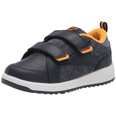 Imagem de Reebok Tênis infantil unissex Weebok Low, Vector azul marinho/ardósia azul/ouro emi solar, 5.5 Toddler
