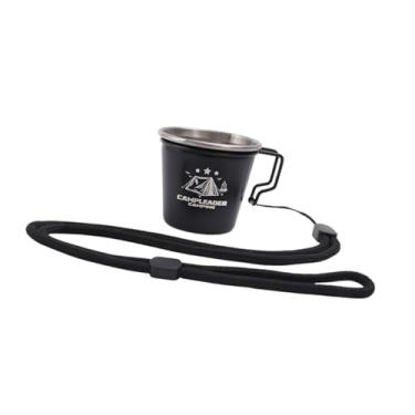 Imagem de IEUDNS Caneca de Acampamento, Caneca de Café, Portátil, de aço Inoxidável, Fácil de Limpar, Reutilizável, para Acampamento, Copo para Beber, para Mochilão, P, Estilo a