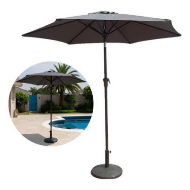 Imagem de Ombrelone Guarda Sol Central 2,30 Metros Com Base Jardim - Revomax Omb