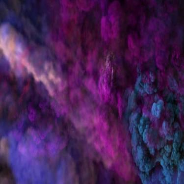 Imagem de Quadro Decorativo Moderno Estampa Purple and Pink Fundo Colorido para Sala e Quarto 40x40cm