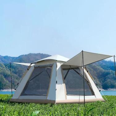 Imagem de Barraca Camping De até 4 Pessoas A Prova D'agua Anti-Mosquito Abertura