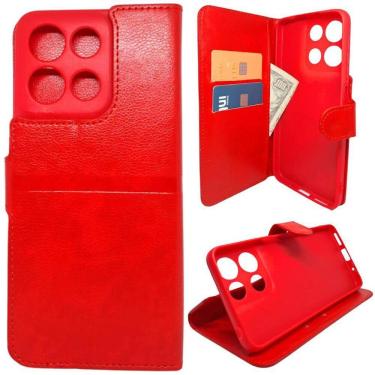 Imagem de Kit Capa Carteira Compatível Com Motorola G15 + Película 3D