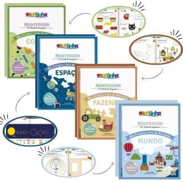 Imagem de Kit Montessori Infantil  Aprender e Brincar com Cores, Espaço, Fazenda