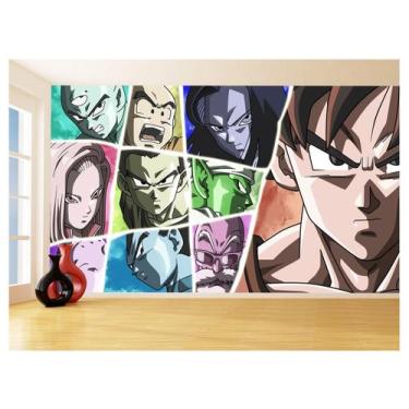 Imagem de Papel De Parede 3D Dragon Ball Goku Vegeta Anime 3,5M Dbz06 - Você Dec