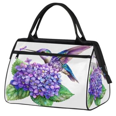 Imagem de Bolsa pequena para o fim de semana para mulheres, homens, animal, libélula, verde, galáxia, dobrável, bolsa de ginástica, bolsa de ginástica, Cor: 23, 15.2*8.3*11.6 inch