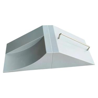 Imagem de Fiocias Rampa de Skate de Dedo - Acessórios Cinza - Brinquedo de Dedo - Ferramenta de Treinamento Versátil - Desenvolvimento de Habilidades, Rampa