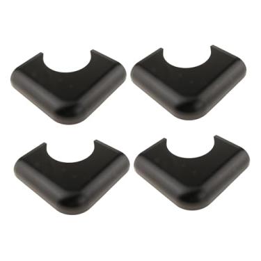 Imagem de oshhni 4x Cantoneiras Protetoras de Metal para Mesa de Bilhar, Acessórios para Mesa de Sinuca, Protetoras Fáceis de Instalar, Preto