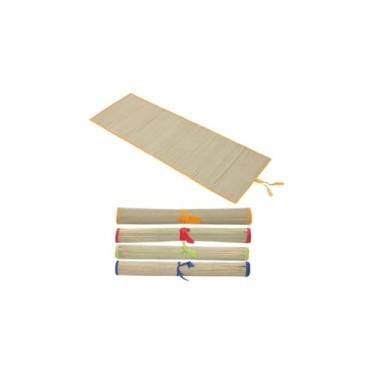 Imagem de Esteira de Praia Listras, Plástico, 170x60cm, Dobrável, Portátil, para Praia e Piscina