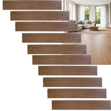 Imagem de Piso Vinilico Autoadesivo Madeira Falsa Autocolante Sala Estar Cozinha