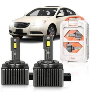 Imagem de SENROBO Apto para Buick 2008-2012 Enclave CX CXL 2010-2013 Regal LaCrosse D1S lâmpadas de xenon apenas, projetor OEM 35W HID substituição de luz, 30000LM 600% mais brilhante D1SC1 Bi-xenon Light