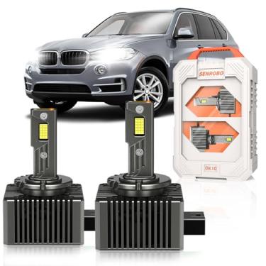 Imagem de SENROBO Adequado para BMW X3 X5 X6 E70 35i Xdrive 535i 535xi E60 F10 M5 GT 2008-2016 D1S somente, projetor OEM 35W HID substituição de luz, 6000K 30000LM 600% mais brilhante D1SC1 Bi-xenon Leve