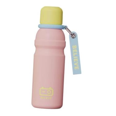 Imagem de Generic Garrafa Térmica de aço Inoxidável com Grande Capacidade de 600ml, Ideal para Esportes ao Ar Livre, Carro, Academia e Viagens, Rosa