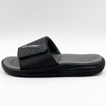 Imagem de Chinelo Rider Slide Soft Plus Masculino, 41, Preto, Cinza