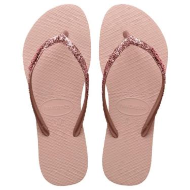 Imagem de Chinelo Havaianas Slim Glitter II Infantil Feminino Rosa-Feminino