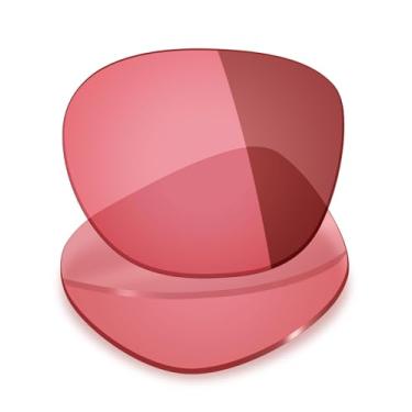 Imagem de Mryok Lentes de reposição UV400 para óculos de sol Oakley Latch OO9265 53 mm, HD Polarized, proteção UV, resistente a impactos e ajuste perfeito - Fotocromático rosa