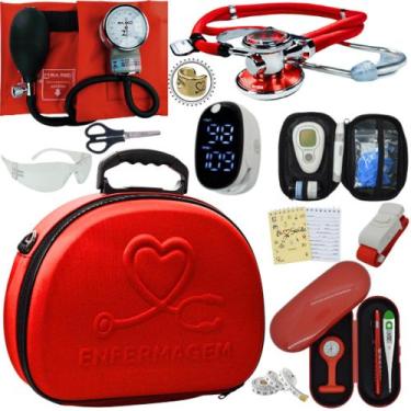 Imagem de Kit Enfermagem Maleta Medica Super Luxo Completa Promocao - Love Saude