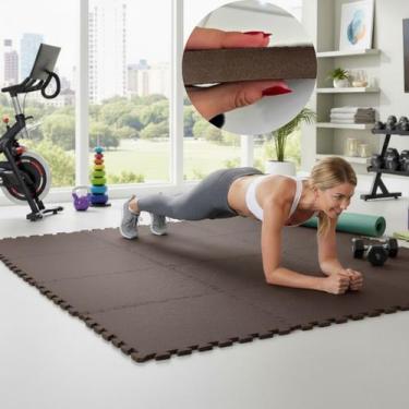 Imagem de Kit 6 Tapete Tatame em EVA Grande 50X50cm Grosso de 20MM Diversas Core