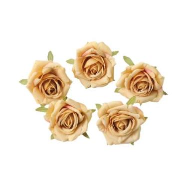 Imagem de Flor Artificial De Seda Rosa De 7cm, 510 Peças, Decoração Para Casa, C