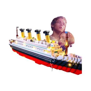 Imagem de Kit De Montagem De Blocos De Construção Titanic, Brinquedo De Montagem