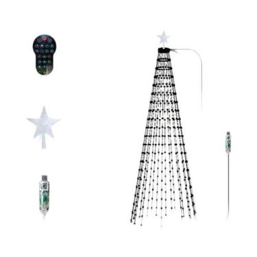 Imagem de Árvore De Natal Inteligente De 7FT Com Luzes 400LEDs Que Mudam De Cor,