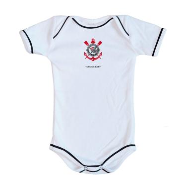 Imagem de Body Bebê Corinthians Oficial Branco - Torcida Baby