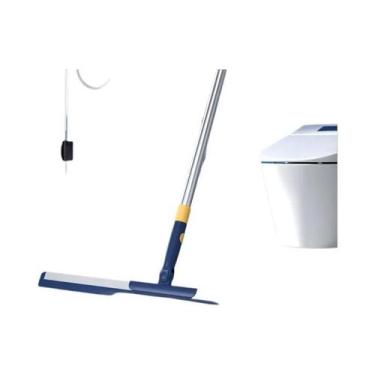 Imagem de Rodo De Chão Telescópico De Aço Inoxidável Tamanho Duplo Com Raspador 