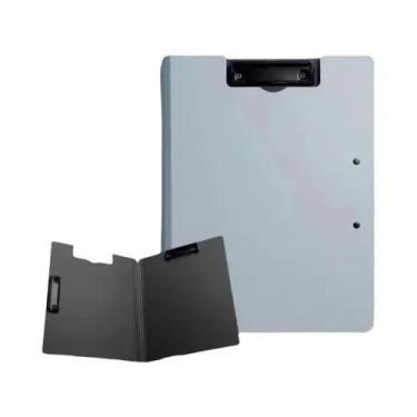 Imagem de Prancheta Organizadora A4 Com Clipe Duplo Para Documentos E Bloco De N