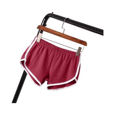 Imagem de Shorts Esportivos Femininos De Verão Em Cores Candy, Cintura Elástica,