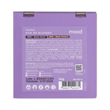 Imagem de Blush duo feels mood b60/b10 (hb 870m-4) - ruby rose - MELU