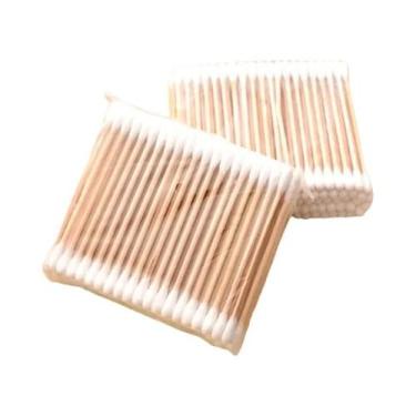 Imagem de Cotonetes De Bambu Para Bebês 100un. Palitos Para Limpeza De Ouvido Sa