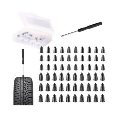 Imagem de Kit De Reparo Rápido De Pneus Furados Para Carros: Pregos, Parafusos E