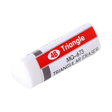 Imagem de Borrachas Triangulares Macias E Limpas 2 Peças Pretas E Brancas Para E