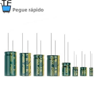 Imagem de Capacitor De Alumínio De Baixa ESR Alta Frequência 10V 16V 25V 35V 50V