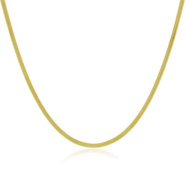 Imagem de Colar Malha Fita Via - Banho Ouro 18K - Via Acessorios