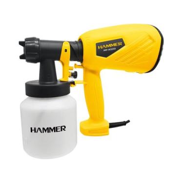 Imagem de Pistola Pulverizadora Elétrica Hammer PP4000 400W 220V  Bico Tripla Aç
