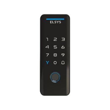 Imagem de Fechadura Digital Prata Yale Ycm 420w Biometria Cartao Senha, Preto