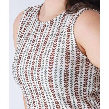 Imagem de Blusa Plus Size Feminina Estampada Marisa Off White-16007, Off white, 