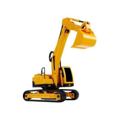 Imagem de Escavadeira de Brinquedo Workers c/ Esteira e Pá Manipulável - Roma Br