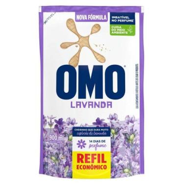 Imagem de Sabao liquido lava roupas lavanda refil 900 ml - OMO, 900ml