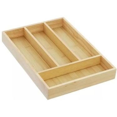 Imagem de Organizador porta talheres para gaveta em bambu 22x33,5 - IMPORIENTE