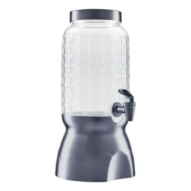 Imagem de Suqueira Com Torneira E Suporte 3,6lt Wave Luxo Chumbo - BANDEIRANTE