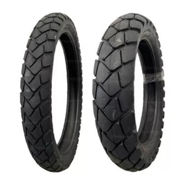Imagem de Par Pneu 110 80 R19 e 140 80 R17 Tourance Metzeler Sem Câmara