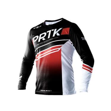 Imagem de Camisa Motocross Infantil Pro Tork Sag, Preto, Vermelho, 8