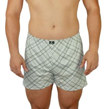 Imagem de Cueca Samba Canção Xadrez DelRio Algodão Penteado Confortável