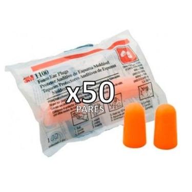 Imagem de Kit 50 Pares Protetor Ouvidos Abafador Auricular De Espuma 3m Modelo 1